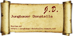 Jungbauer Donatella névjegykártya